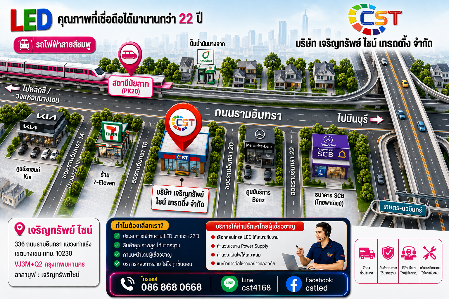 แผนที่ร้าน เจริญทรัพย์ไซน์ เทรดดิ้ง